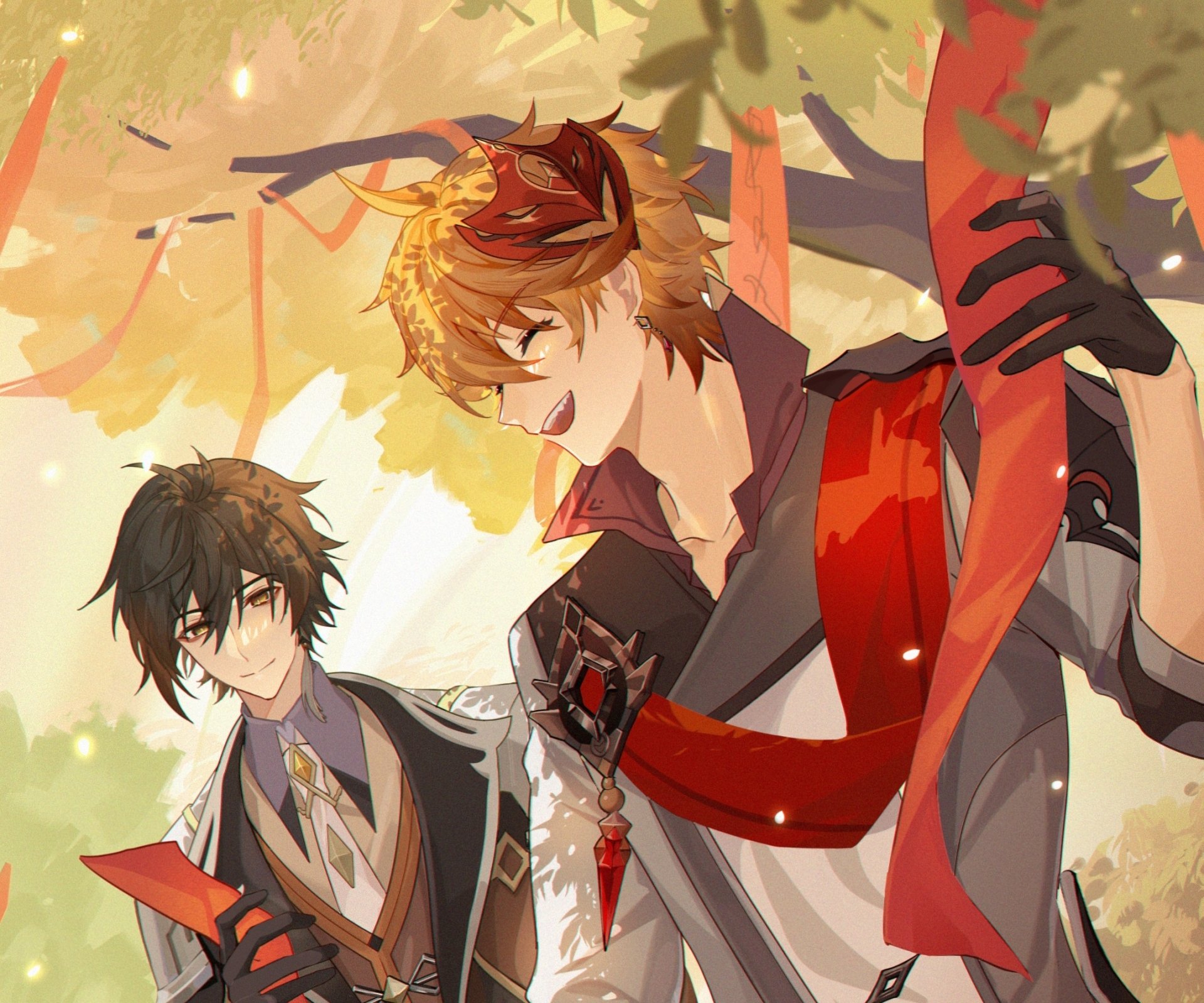 Download Zhongli (Genshin Impact) Tartaglia Childe (Genshin Impact) Video Game Genshin Impact HD Wallpaper by Nixiaxia