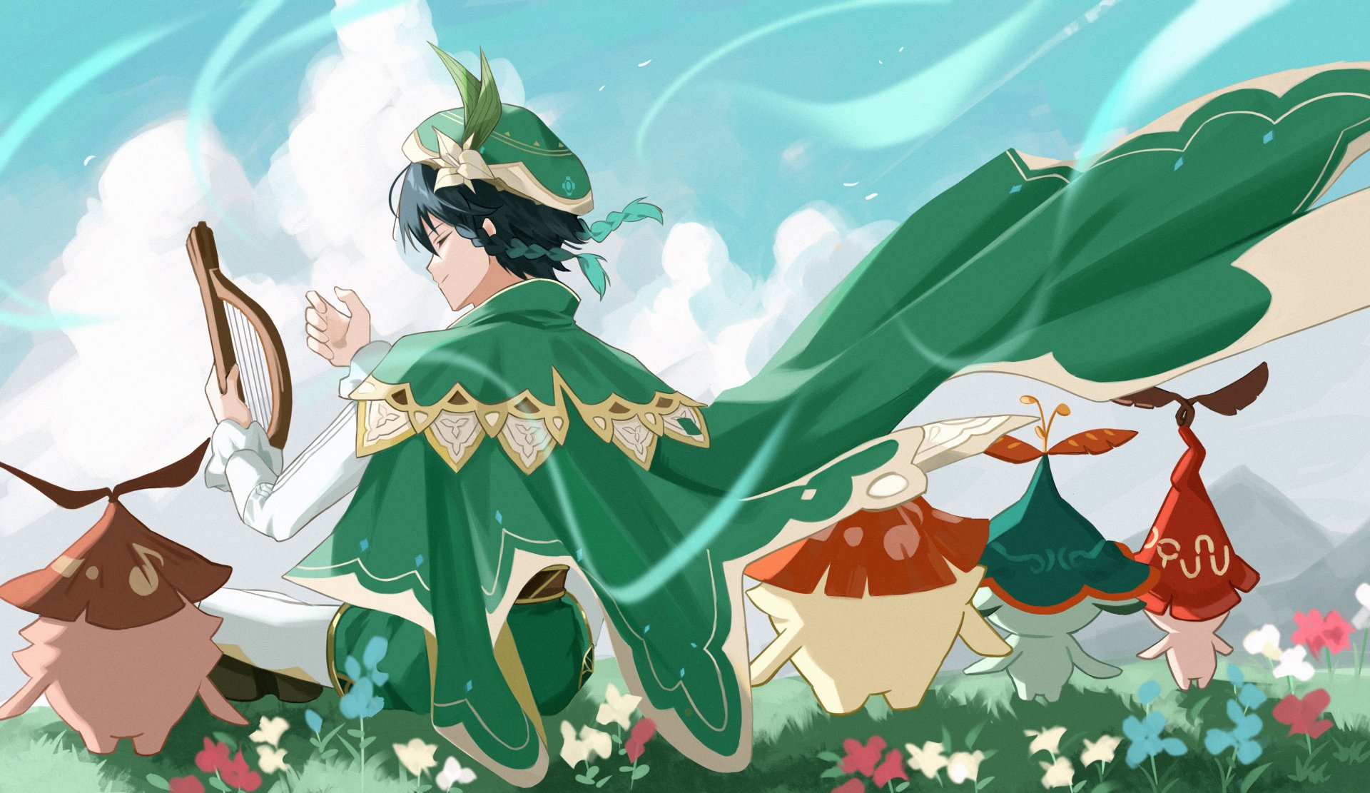 Download Venti (Genshin Impact) Video Game Genshin Impact 4k Ultra HD Wallpaper by Nai2