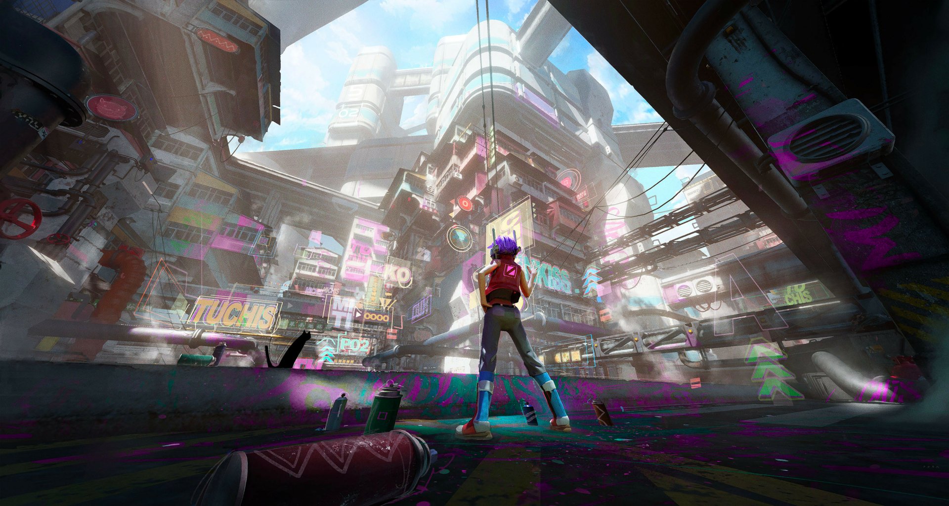 Download Sci Fi City Sci Fi City HD Wallpaper by Eduardo Peña