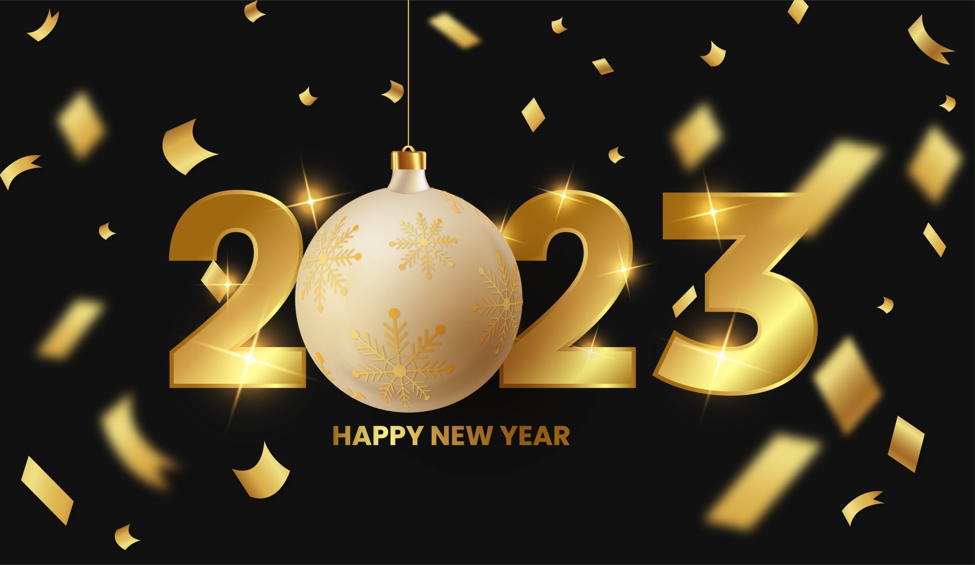 Download Holiday New Year 2023 4k Ultra HD Wallpaper