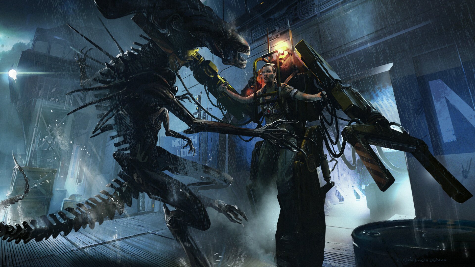 Download Movie Alien HD Wallpaper by Ignacio Bazan-Lazcano