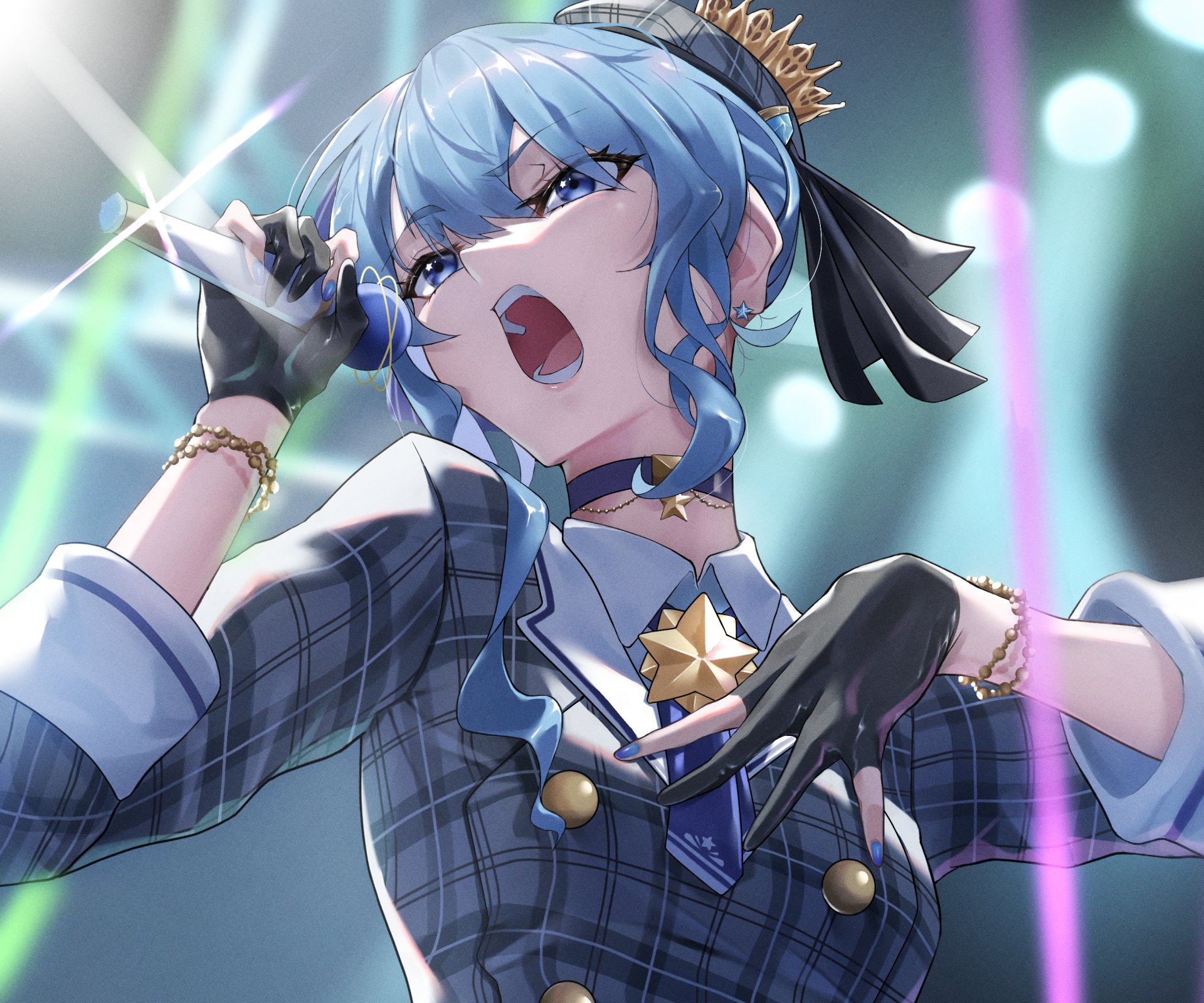 Download Hololive Hoshimachi Suisei Anime Virtual Youtuber HD Wallpaper