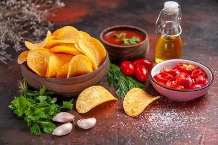 food chips HD Desktop Wallpaper | Background Image
