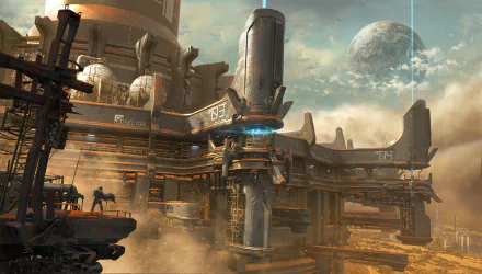 Sci Fi Structure HD Desktop Wallpaper | Background Image