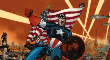 Comic Captain America: White HD Desktop Wallpaper | Background Image