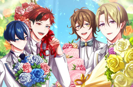 Zin (Technoroid) Silve (Technoroid) Lana (Technoroid) Auru (Technoroid) Anime Technoroid HD Desktop Wallpaper | Background Image