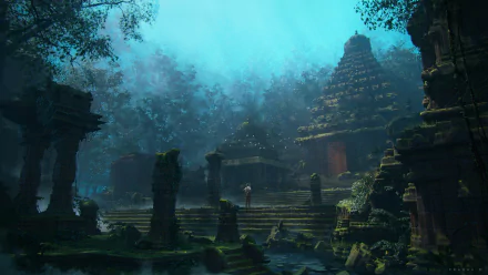 fantasy temple HD Desktop Wallpaper | Background Image