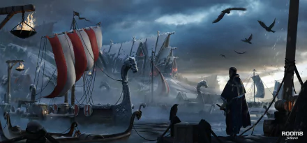  Viking port by Anna Kulakovskaia