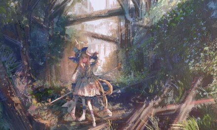 Anime witch HD Desktop Wallpaper | Background Image