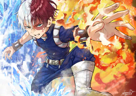 Shoto Todoroki Anime My Hero Academia HD Desktop Wallpaper | Background Image