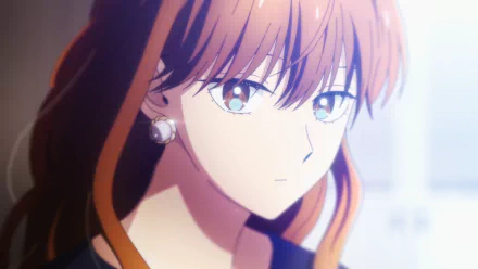 HD PC desktop wallpaper featuring Fuyutsuki-san from the anime The Ice Guy and His Cool Female Colleague, showcasing her detailed expression and warm lighting.