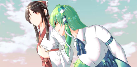  Reimu Hakurei &amp; Sanae Kochiya