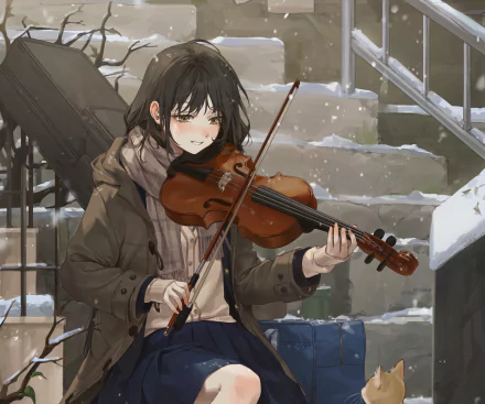 Anime girl anime girl HD Desktop Wallpaper | Background Image