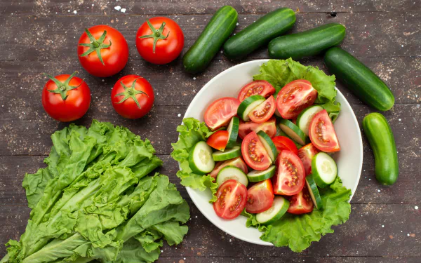 food salad HD Desktop Wallpaper | Background Image