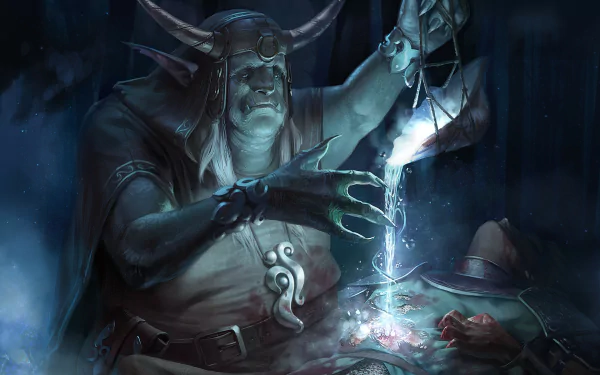  Troll Priest - Cards of Ethernity by Stacy Krait
