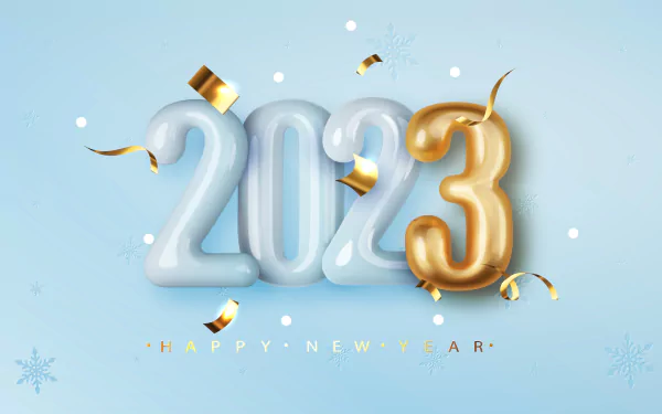 holiday New Year 2023 HD Desktop Wallpaper | Background Image