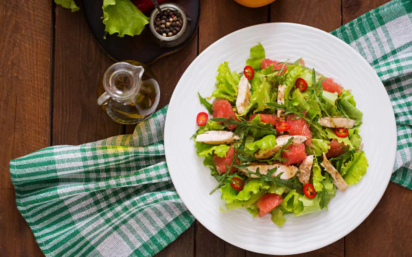 food salad HD Desktop Wallpaper | Background Image