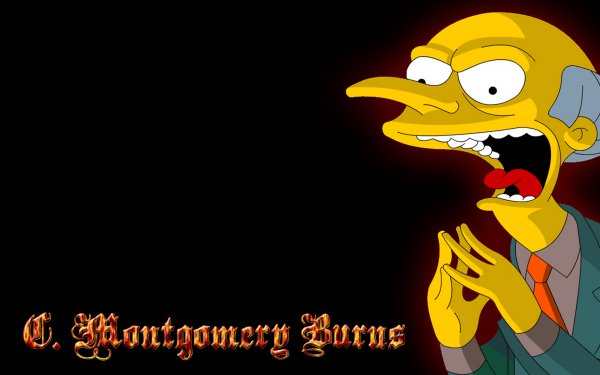 TV Show The Simpsons Montgomery Burns Burns HD Wallpaper | Background Image