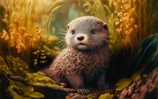 AI Art fantasy Animal Fantasy Animal HD Desktop Wallpaper | Background Image