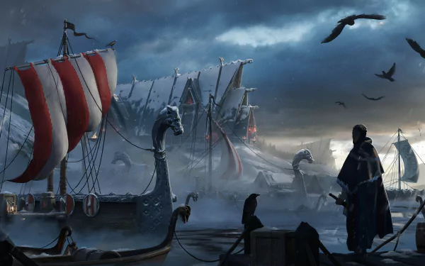  Viking port by Anna Kulakovskaia
