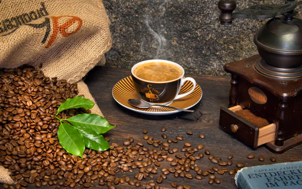 coffee beans food coffee HD Desktop Wallpaper | Background Image