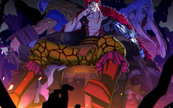 Eustass Kid and Killer from One Piece in a striking HD desktop wallpaper and background.