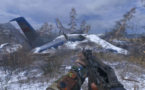 Metro Exodus Plane Crash HD Desktop Wallpaper | Background Image