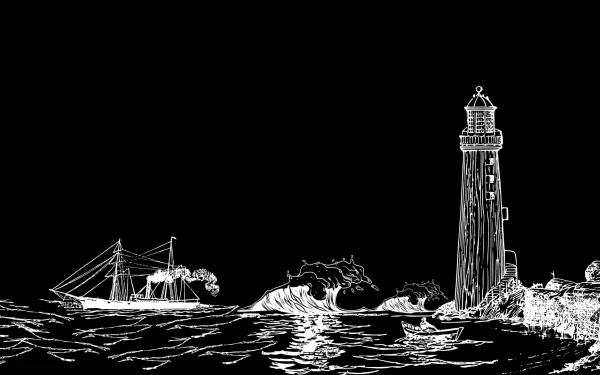  The shore by the night