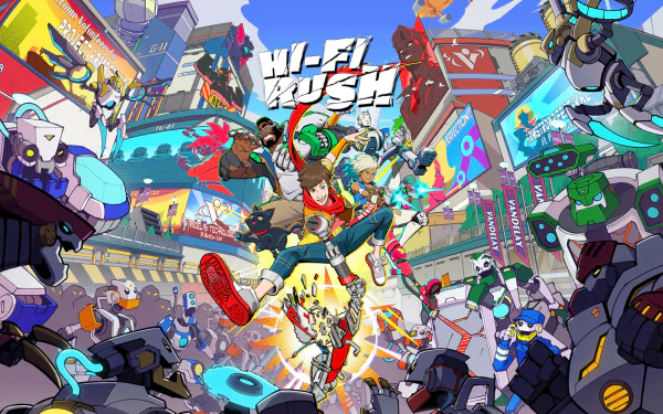 video game Hi-Fi Rush HD Desktop Wallpaper | Background Image