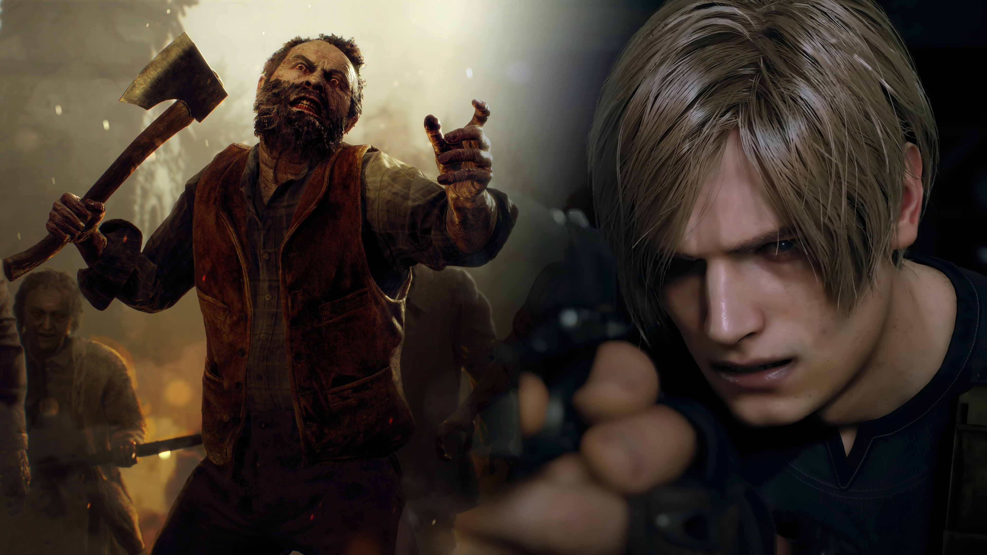 Resident Evil 4 Wallpaper 4K, Leon S. Kennedy, 2023 Games