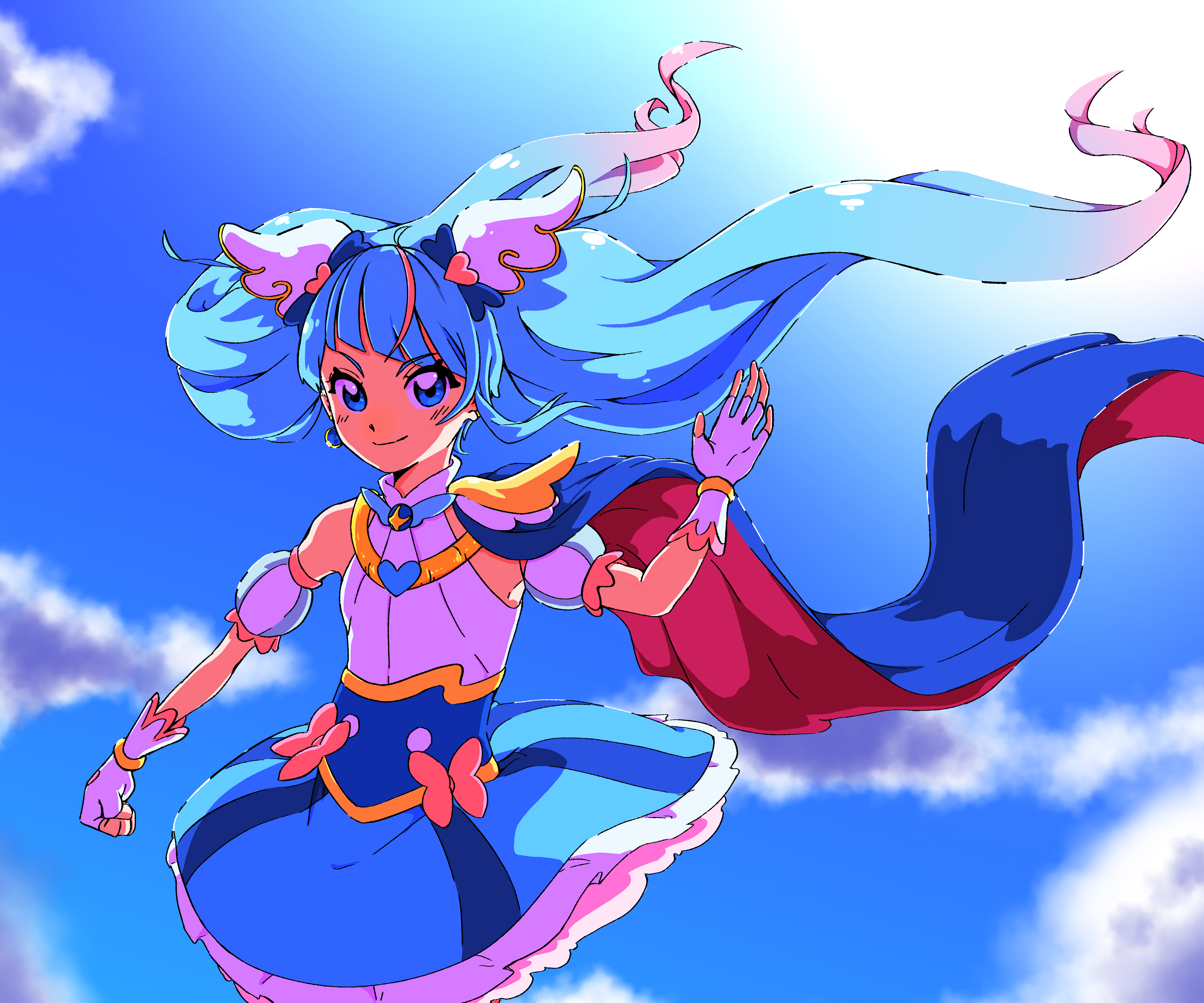 Clear sky pretty cure. Hirogaru Sky pretty Cure Cure Sky. Прикюа Хирогару Скай. Hirogaru Sky Precure. Hirogaru Sky Precure Chibi.