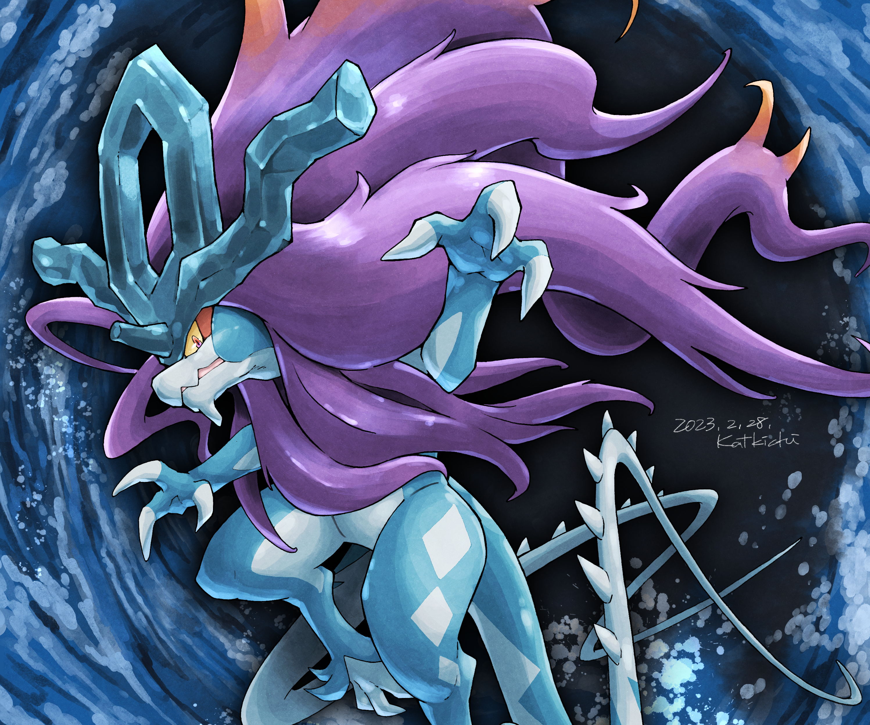 Suicune - Pokémon: Scarlet And Violet by Katkichi