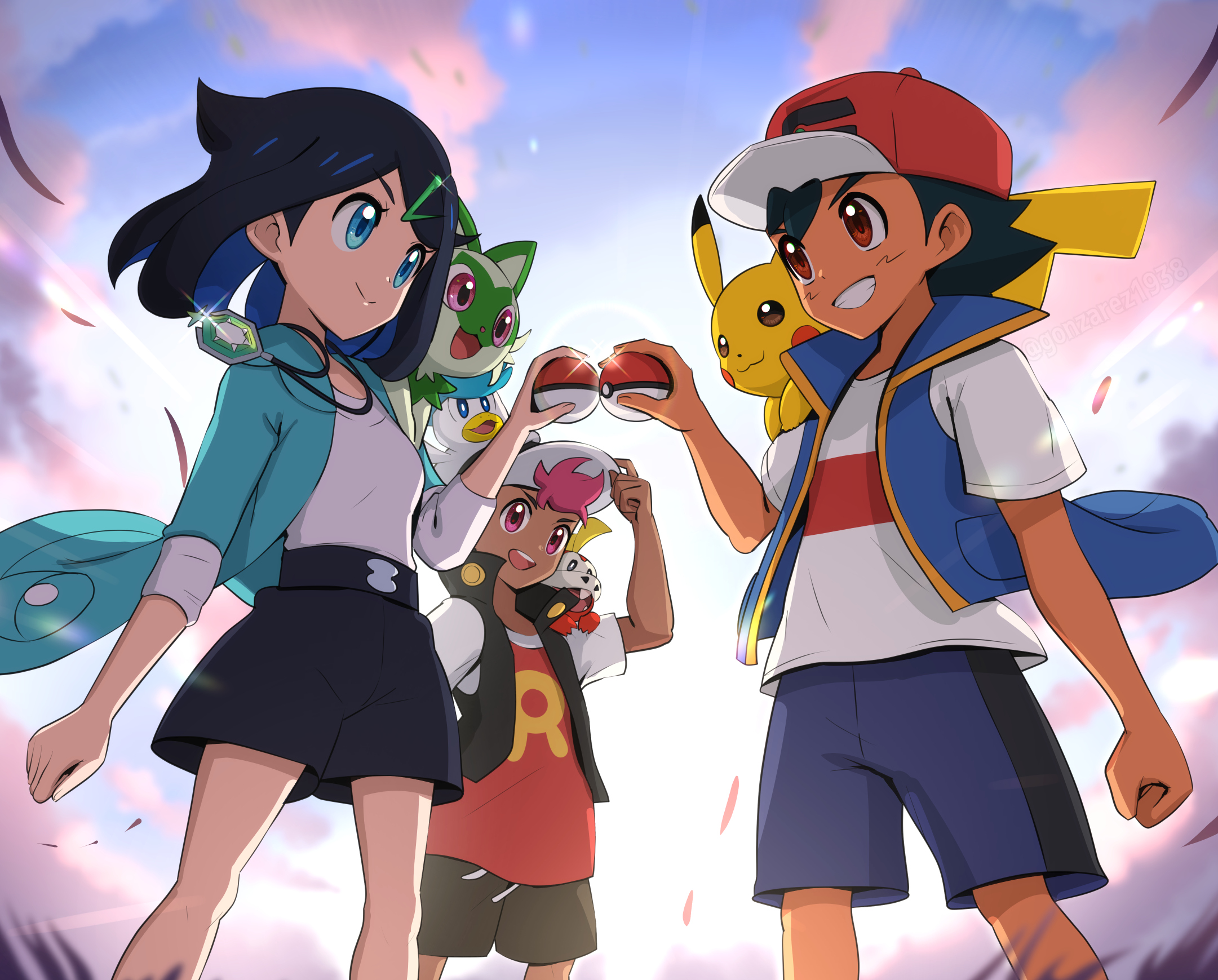 Download 1920x1080 Red Ash Pokemon Wallpaper