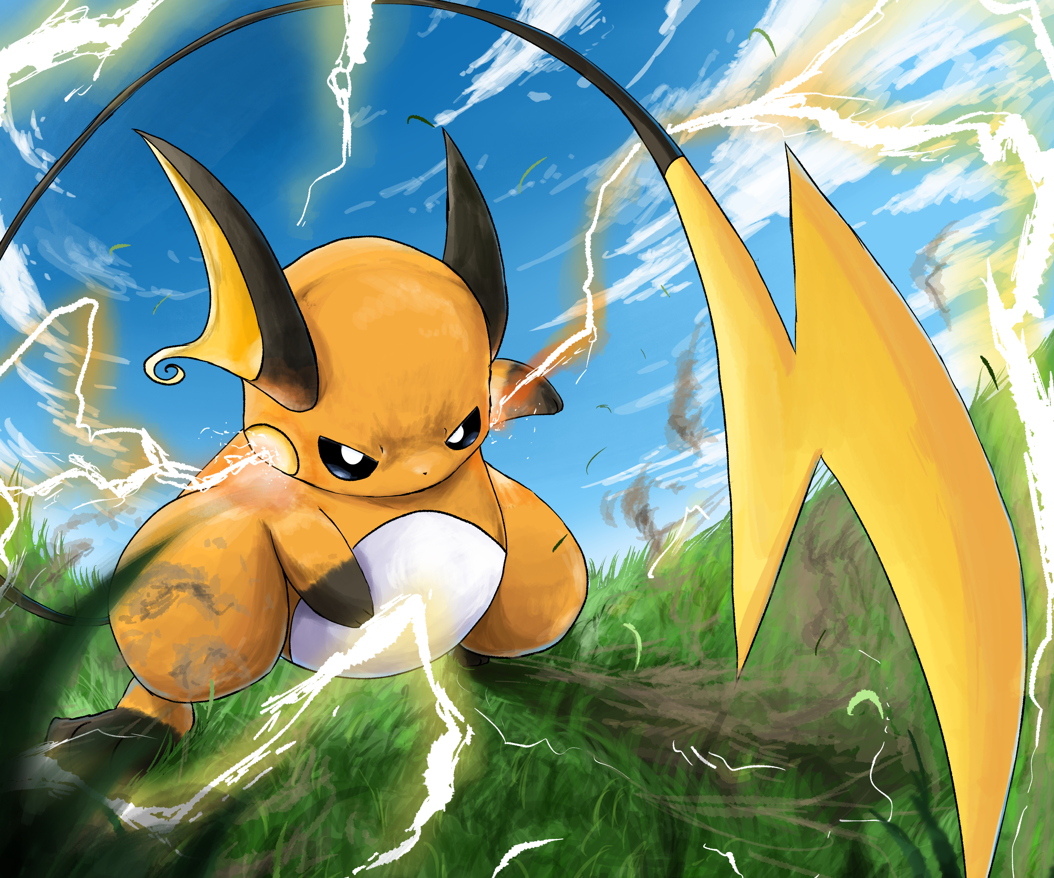 Alola Raichu Wallpaper by Grimsan on DeviantArt