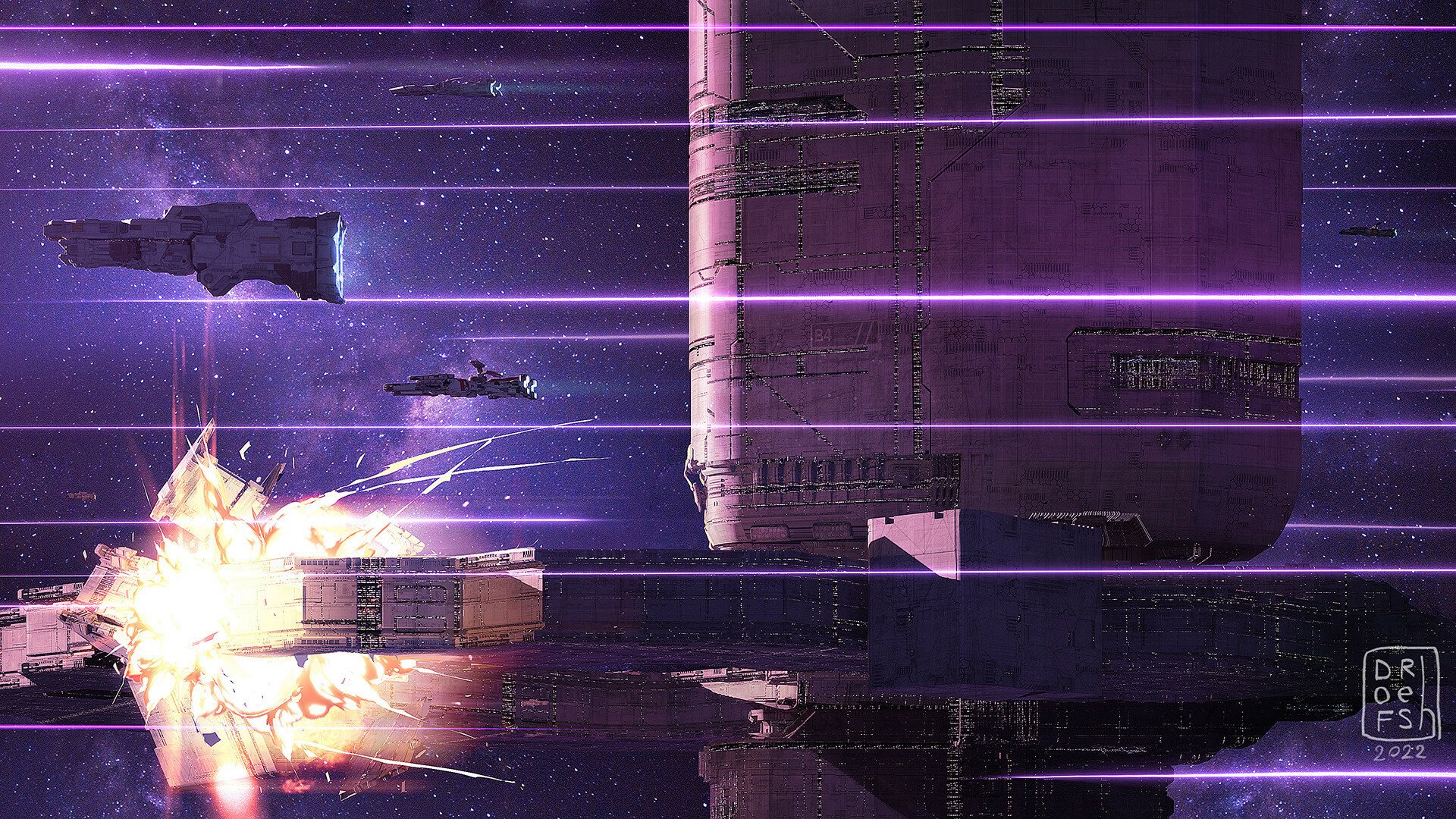 Download Video Game Infinite Fleet HD Wallpaper by DOFRESH