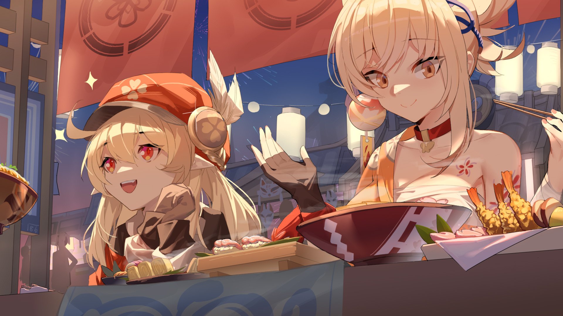 Download Yoimiya (Genshin Impact) Klee (Genshin Impact) Video Game Genshin Impact HD Wallpaper by newflame