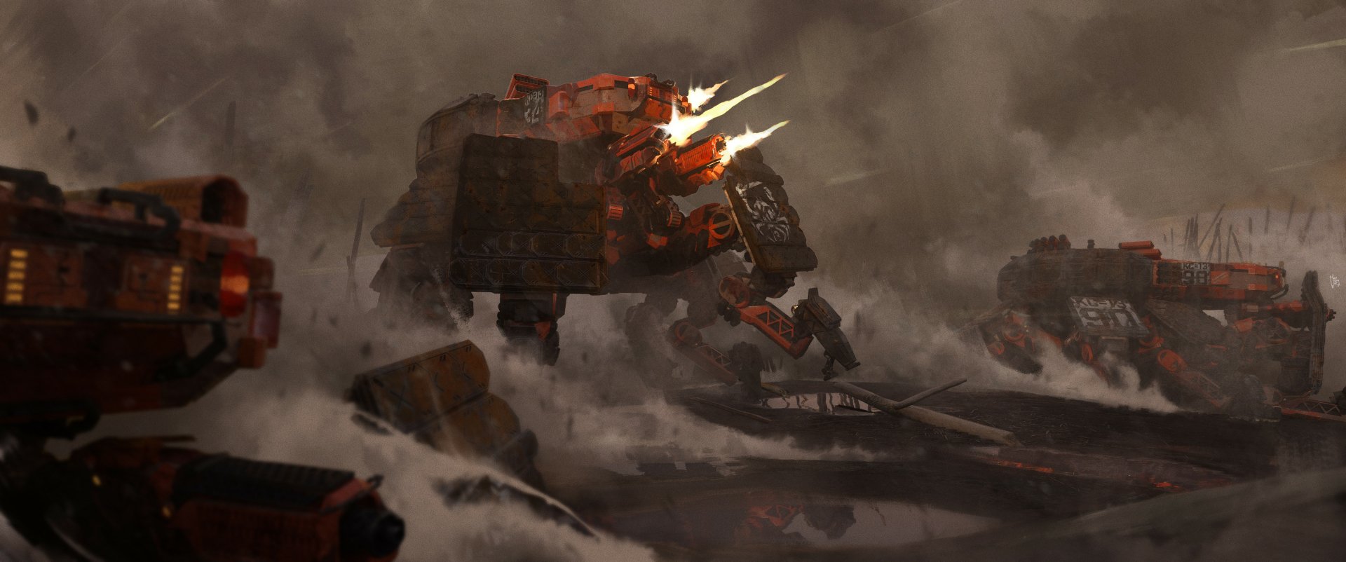 Download Sci Fi Robot HD Wallpaper by Felix Riaño