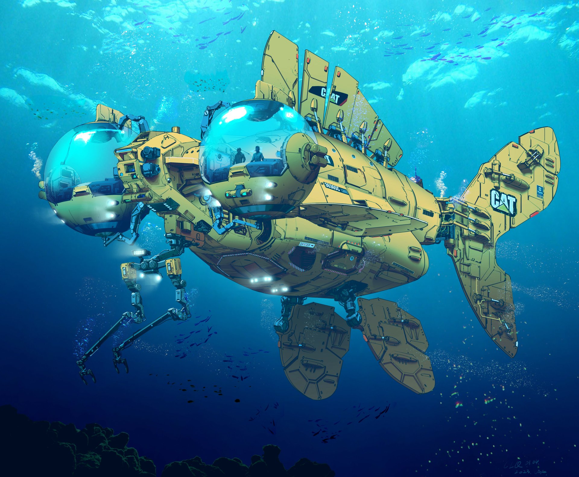 Download Sci Fi Vehicle 4k Ultra HD Wallpaper by longque Chen
