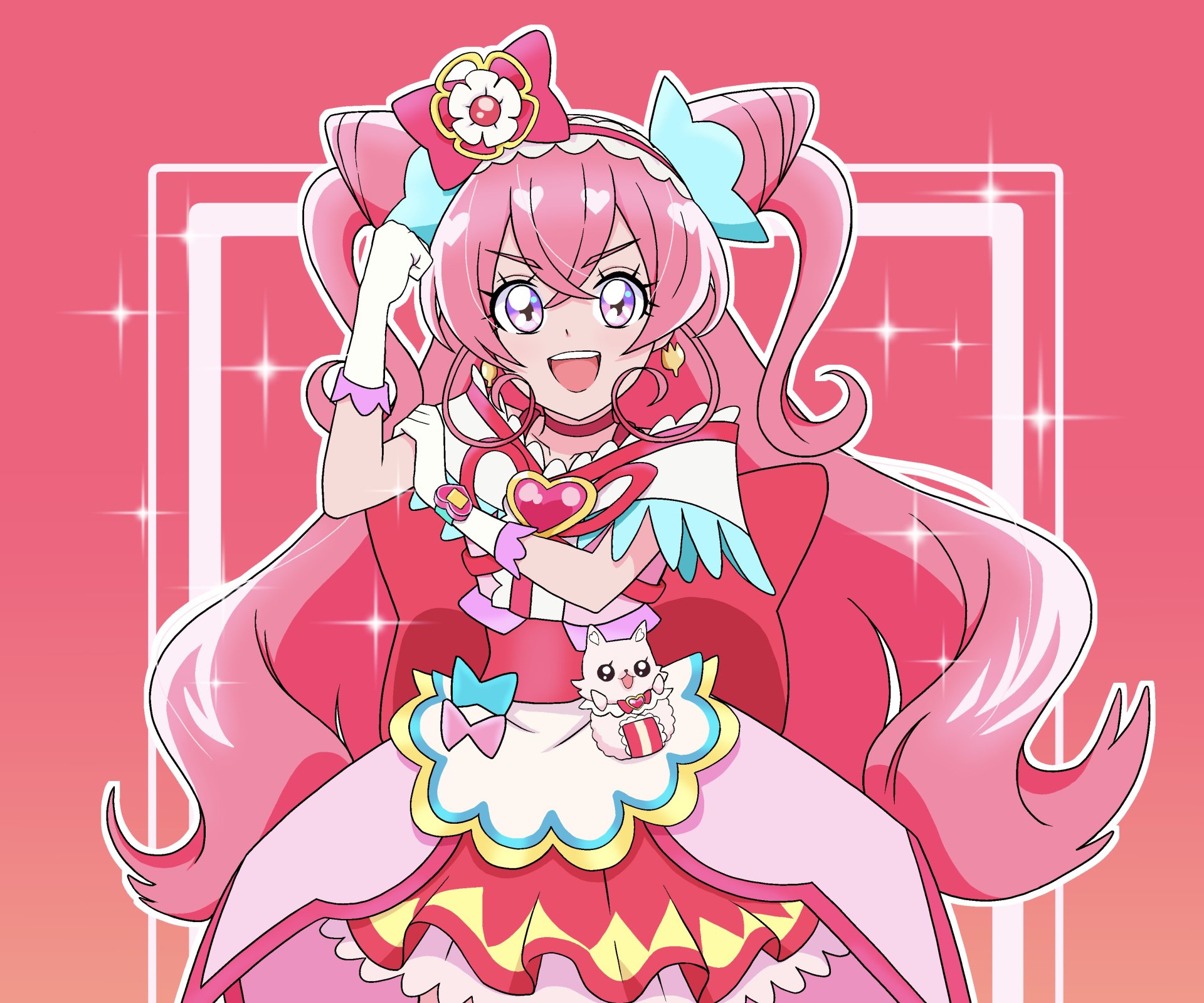 Download Nagomi Yui Cure Precious Anime Delicious Party Precure HD Wallpaper by hiralindepuruns