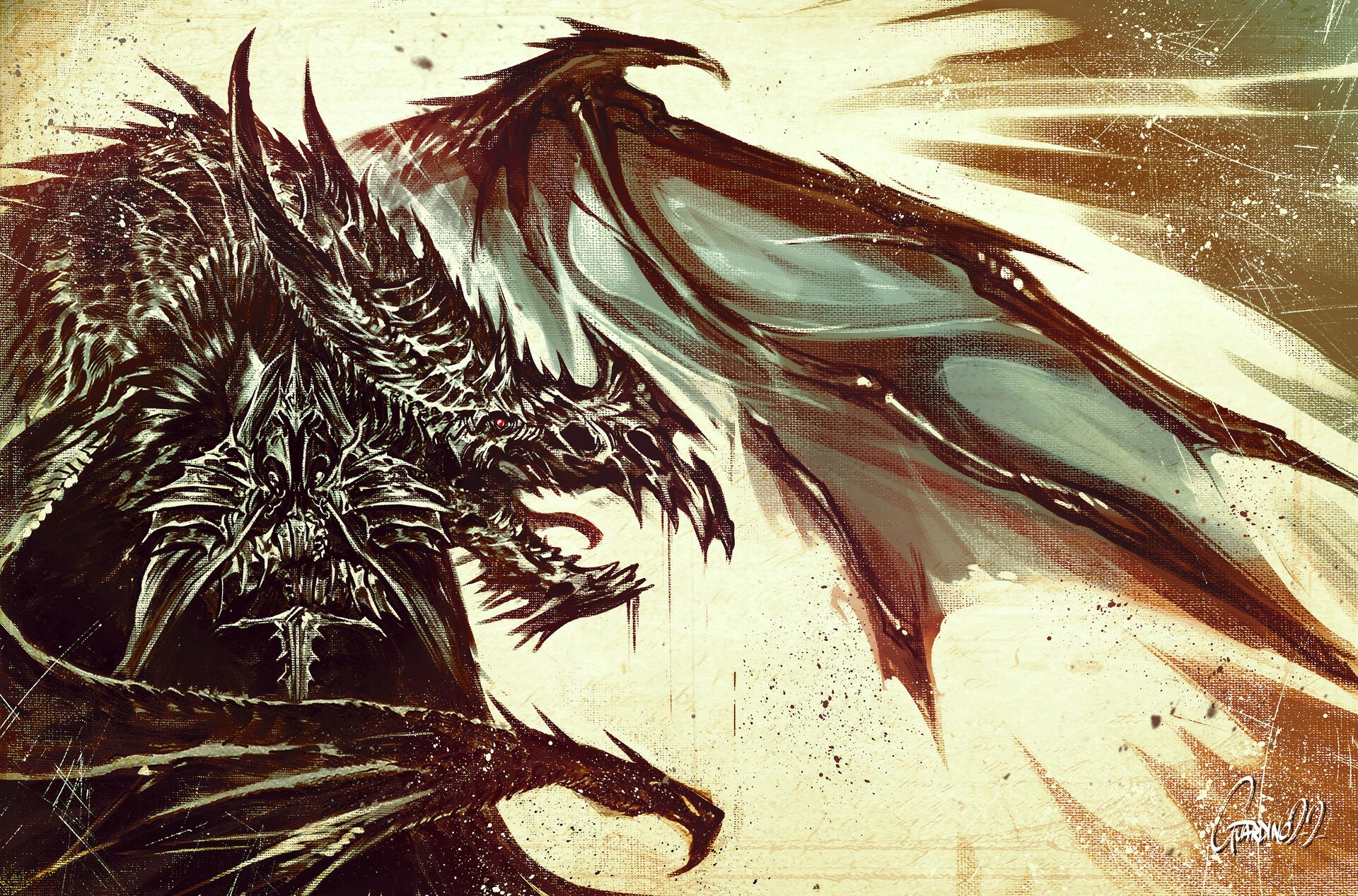 Download Fantasy Dragon HD Wallpaper by Andrea Guardino