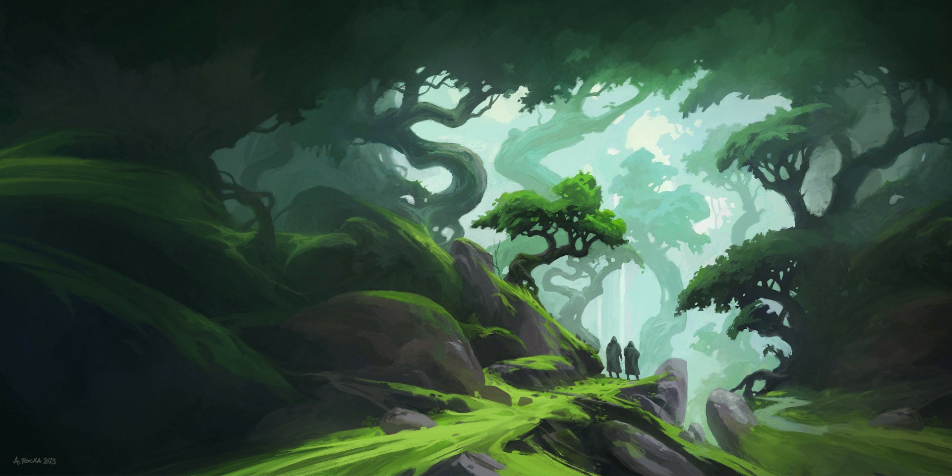 Download Fantasy Forest HD Wallpaper by Andreas Rocha