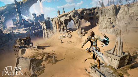 video game Atlas Fallen HD Desktop Wallpaper | Background Image