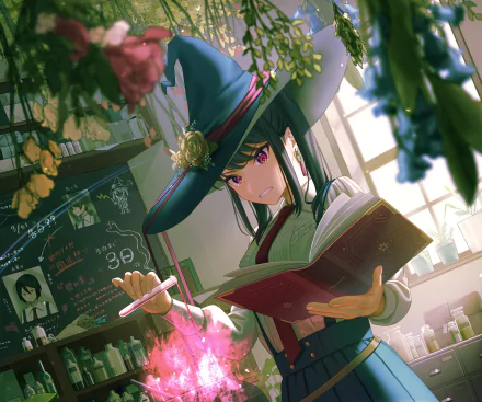 Anime witch HD Desktop Wallpaper | Background Image