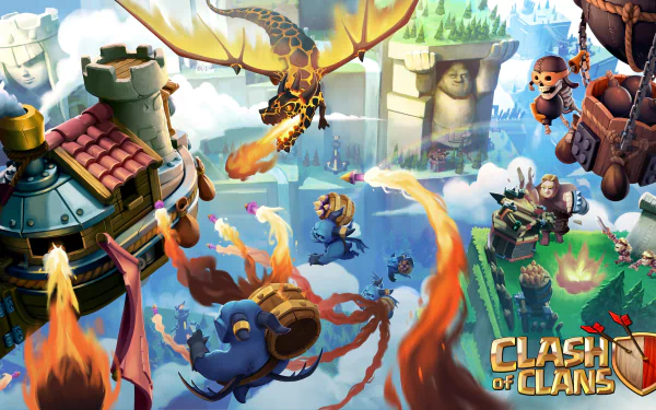 video game Clash of Clans HD Desktop Wallpaper | Background Image