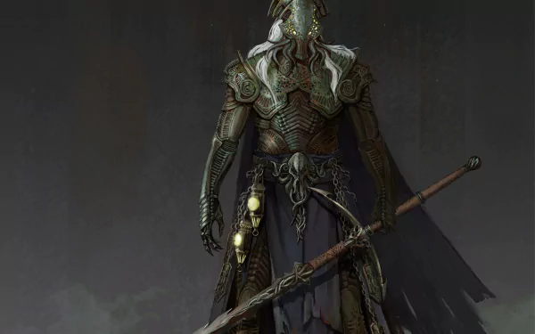  Сthulhu knight by Ana Fedina