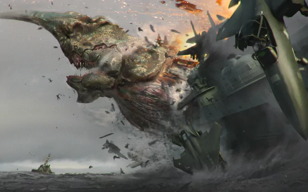 fantasy sea monster HD Desktop Wallpaper | Background Image