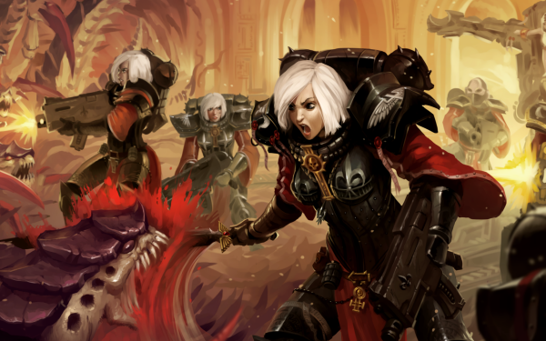 Video Game Warhammer 40K Warhammer Battle Sisters Adepta Sororitas HD Wallpaper | Background Image