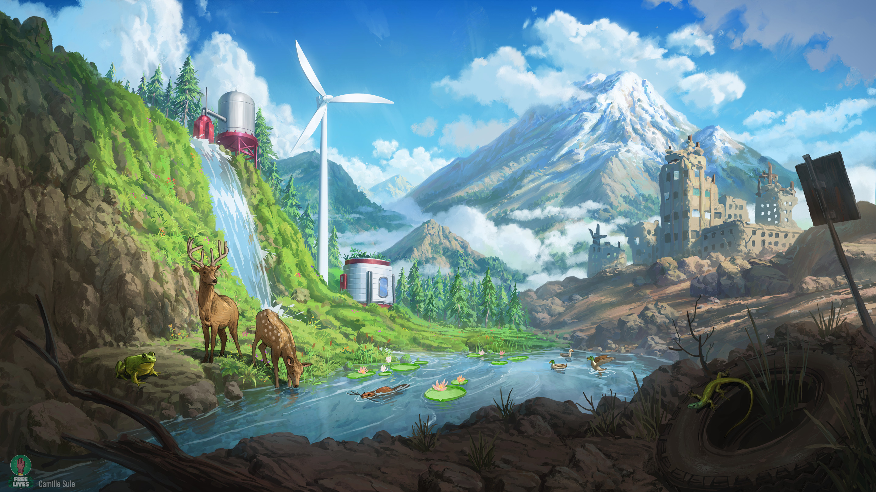 Video Game Terra Nil HD Wallpaper by Camille Sule