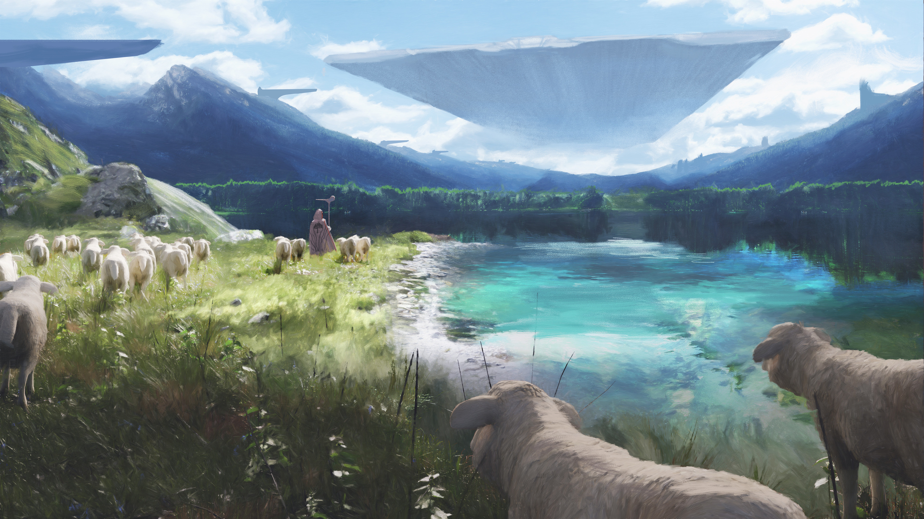 Sci Fi Landscape HD Wallpaper | Background Image