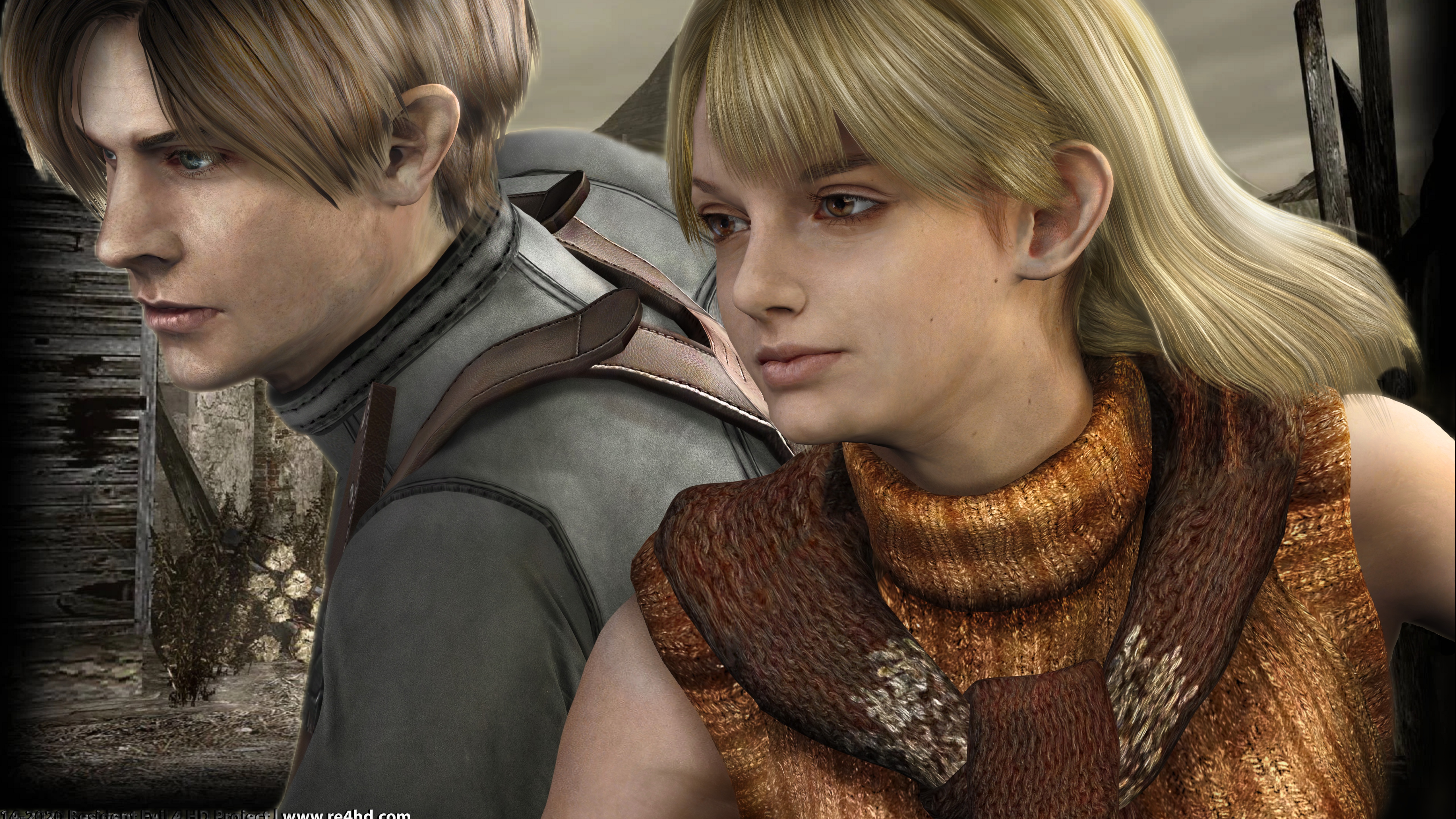 Resident Evil 4 wallpaper: Leon Ashley and Ada